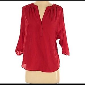 Joie Red Silky Blouse